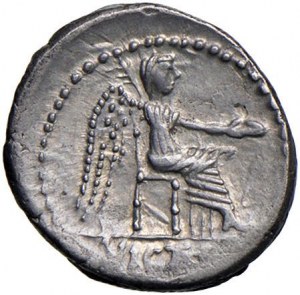 Porcia - M. Porcius Cato - Quinarius (89 B.C.) Head of the...