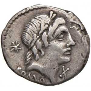 Postumia - A. Postumius Albinus - Denario (96 a.C.) Tes...