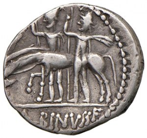 Postumia - A. Postumius Albinus - Denarius (96 B.C.) Tes...