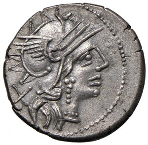 Renia - C. Renius - Denarius (138 B.C.) Head of Rome at ...