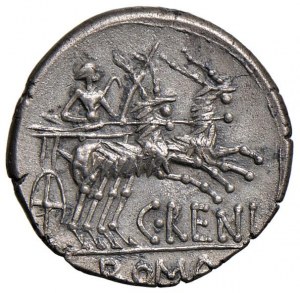 Renia - C. Renius - Denarius (138 B.C.) Head of Rome at ...
