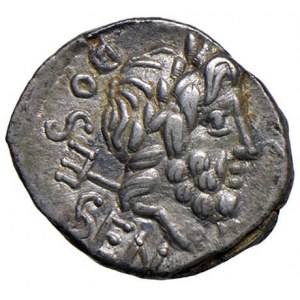 Rubria - L. Rubrius Dossenus - Quinario (87 a.C.) Testa...