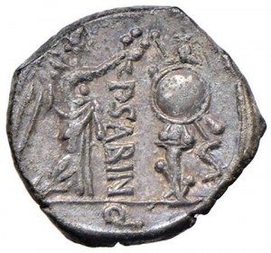 Vettia - P. Vettius Sabinus - Quinarius (99 B.C.) Head ...