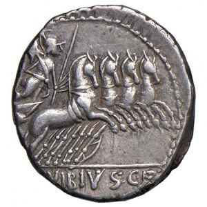 Vibia - C. Vibius C. f. Pansa - Denario (90 a.C.) Testa...