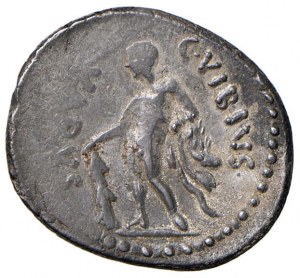 Vibia - C. Vibius Varus - Denarius (42 B.C.) Bust elmat...