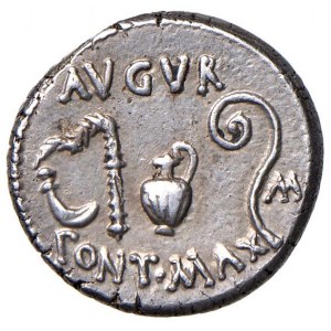 Caesar (+ 44 B.C.) Denarius (mint uncertain, 46 B.C.) Tes...