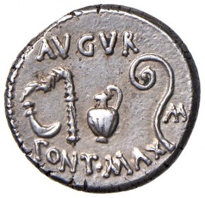 Caesar (+ 44 B.C.) Denarius (mint uncertain, 46 B.C.) Tes...