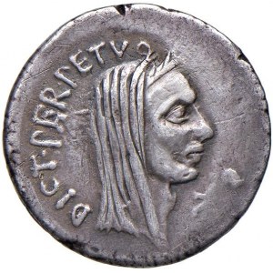 Cesare (+ 44 a.C.) Denario (col monetiere P. Sepullius ...