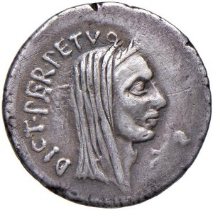 Caesar (+ 44 B.C.) Denarius (with the coinmaker P. Sepullius ...