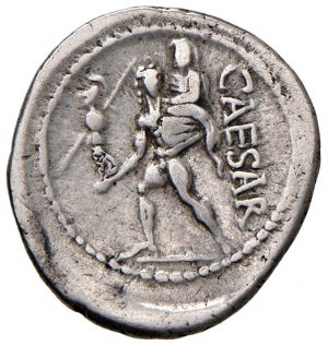 Caesar (+ 44 B.C.) Denarius (African mint, 47-46 B.C.)...