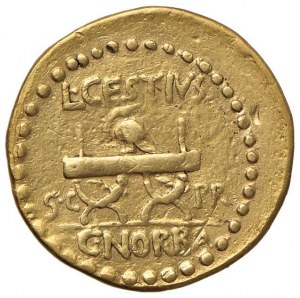 L. Cestius, C. Norbanus - Aureus (43 BC) Bust of the Af...
