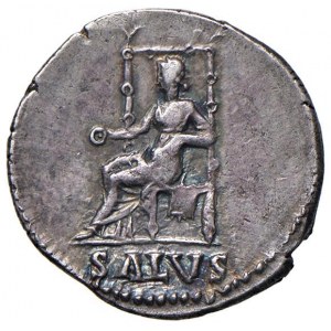 Nerone (54-68) Denario - Testa laureata a d. - R/ La Sa...