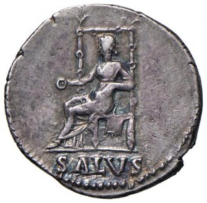 Nero (54-68) Denarius - Laureate head to r. - R/ The Sa...