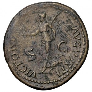 Nerone (54-68) Dupondio (Lugdunum) Testa laureata a d. ...