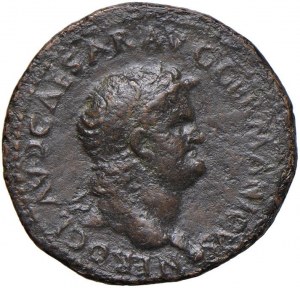 Nerone (54-68) Semisse (Lugdunum) Testa laureata a d. -...