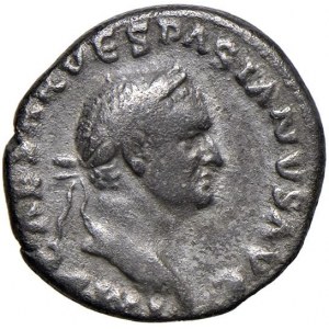 Vespasiano (69-79) Denario - Testa laureata a d. - R/ L...