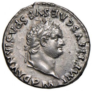 Titus (79-81) Denarius - Tête laurée à droite - R/ Couronne ...