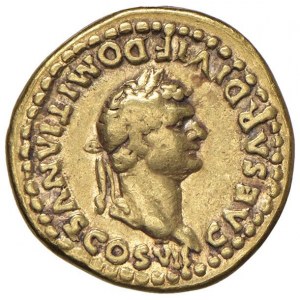 Domiziano (81-96) Aureo - Testa laureata a destra - R/ ...