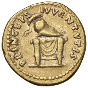Domitien (81-96) Aureus - Tête laurée à droite - R/ ...