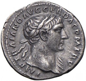 Trajan (98-117) Denarius - Laureate head right - R/ The E...