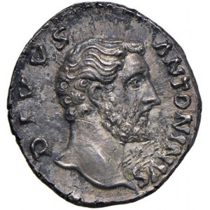 Antonino Pio (138-161) Denario di consacrazione - Testa...
