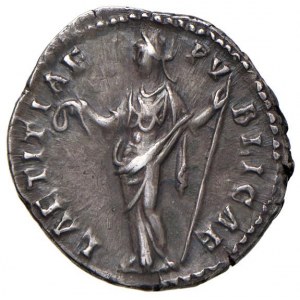 Faustina II (moglie di Marco Aurelio) Denario - Busto d...