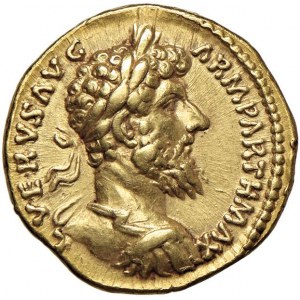 Lucius Verus (161-167) Aureus - Laureate bust right - ...