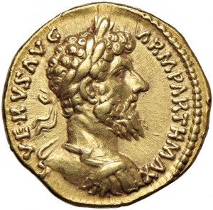 Lucius Verus (161-167) Aureus - Laureate bust right - ...