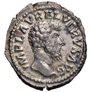 Lucio Vero (161-167) Denario - Testa a destra - R/ La P...