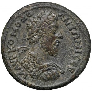 Commodo (180-192) AE di Amasia nel Ponto - Busto lareat...