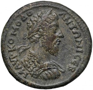 Commodus (180-192) AE z Amasie v Pontu - Busta s...