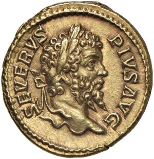 Septimius Severus (193-211) Aureus - Vavřínová hlava vpravo -...