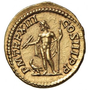 Settimio Severo (193-211) Aureo - Testa laureata a d. -...