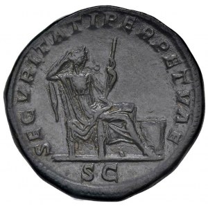 Caracalla (211-217) Sestertius - głowa w prawo w laurze - R...