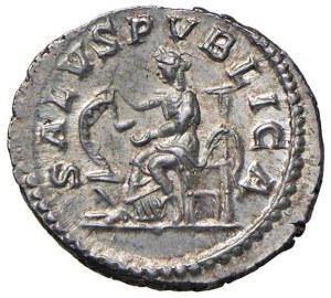 Macrinus (217-218) Denarius - Laureate bust r. - R/ The...