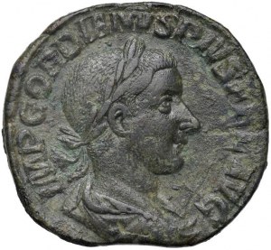 Gordian III (238-244) Sestertius - Laureate bust to d. ...