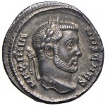 Galerio (come caesar, AD 293-305) Argenteo - Testa laur...