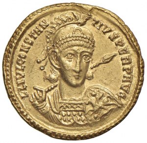 Constantius II (337-361) Solid (Sirmium) Crowned bust d...