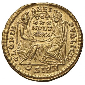 Costanzo II (337-361) Solido (Sirmium) Busto coronato d...