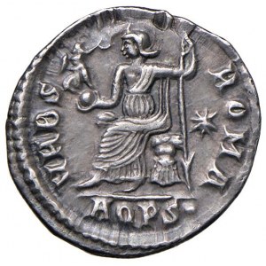 Valentinien II (375-392). Siliqua (Aquilée) Buste dia...