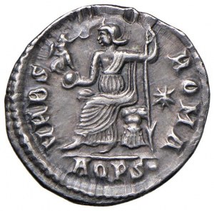 Valentinian II (375-392). Siliqua (Aquileia) Bust dia...