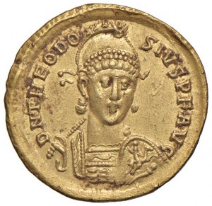 Theodosius II (402-450) Solid (Konstantinopol) Busta jilm...