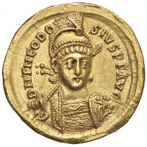 Teodozjusz II (402-450) Bryła (Konstantynopol) Popiersie wiąz...