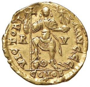 Valentinian III (425-455) Solid (Ravenna) Bust dyad...