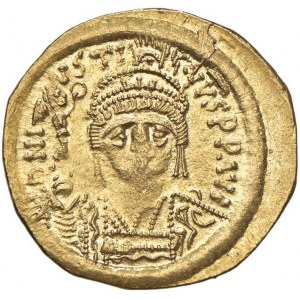 Giustino II (565-578) Solido - Busto coronato con vitto...