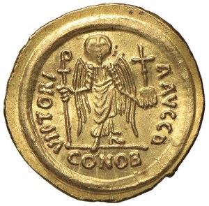 Focas (602-610) Solid (Ravenna) Crowned bust frontal...