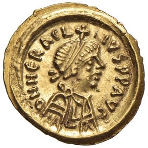 Heraclius (610-641) Tremisse (Ravenna) Diademed bust in ...