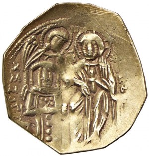 Michele VIII (1261-1282) Hyperpyron - Busto della Vergi...