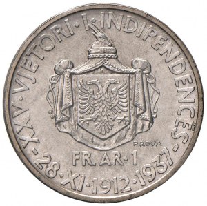 ALBANIA Zogu (1925-1939) Franga 1937 Prova - Nomisma P3...
