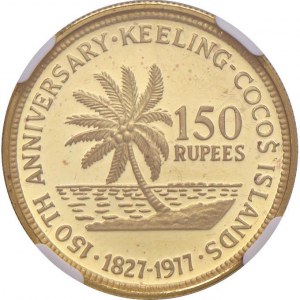 AUSTRALIA Isole Cocos 150 Rupees 1971 - KM 10 AU (g 10,...